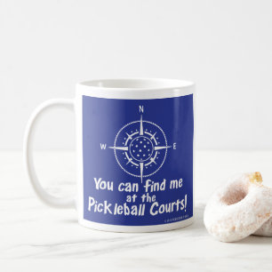 SIE KÖNNEN MICH AN DEN PICKLEBALL GERICHTEN FINDE KAFFEETASSE