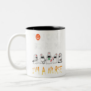 SIE KÖNNEN MICH IM Nurse Boo Ghost Halloween NICHT Zweifarbige Tasse