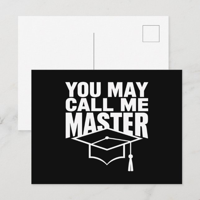 Sie können mich Master Graduate 2024 nennen Postkarte (Vorne/Hinten)