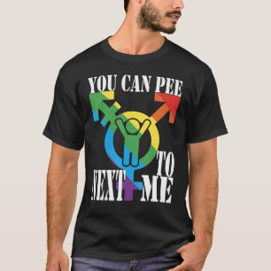 Sie können neben mir weibliche Bi ohne Legende pin T-Shirt