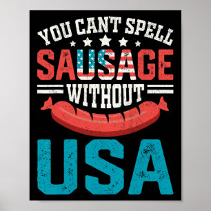 Sie können nicht die Wurst ohne den Vintagen Patri Poster