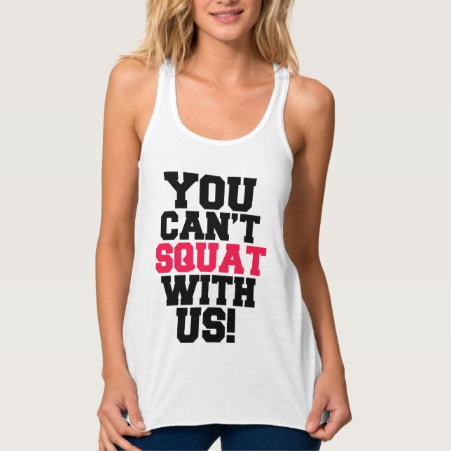 Sie können nicht mit uns lustigen tank top (Vorderseite)