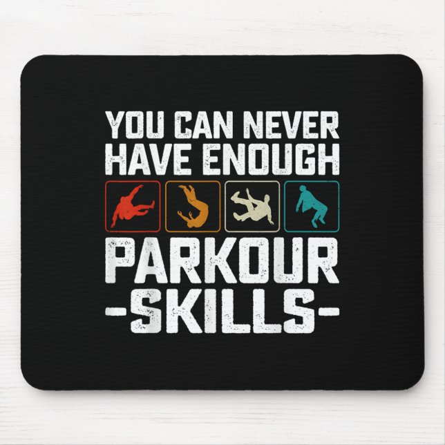 Sie können nie genug Parkour Qualifikationen Trace Mousepad (Vorne)