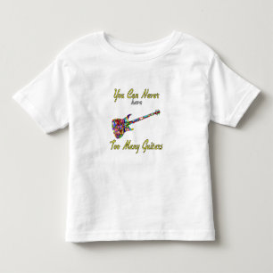 Sie können nie zu viele Gitarren haben - farbenfro Kleinkind T-shirt