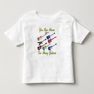Sie können nie zu viele Gitarren haben - farbenfro Kleinkind T-shirt