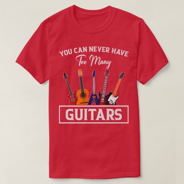 Sie können nie zu viele Gitarren Premium haben T-Shirt (Design vorne)