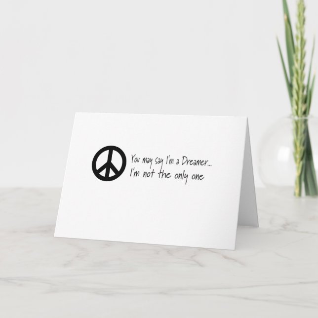 Sie können sagen, dass ich ein Träumer bin Karte (Vorderseite)