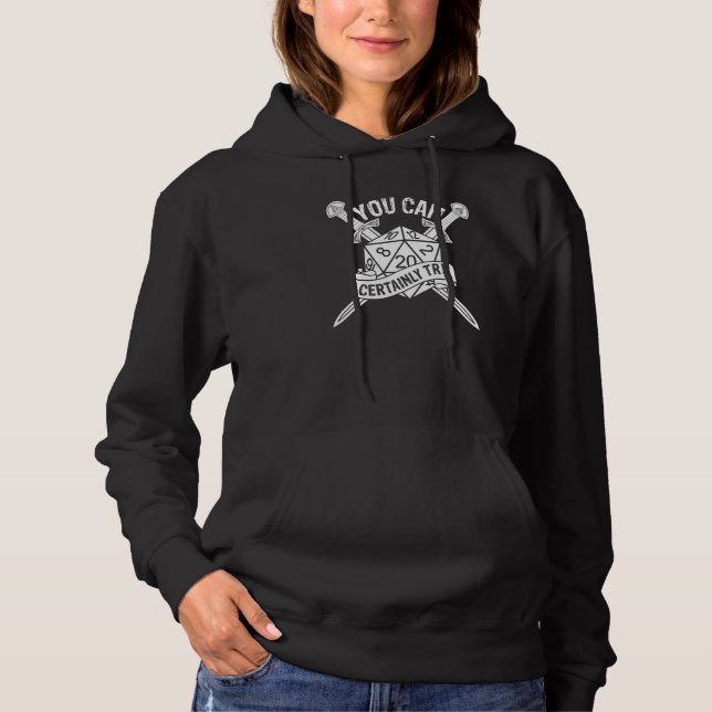 Sie können sicherlich DM D20 RPG Gamer Dungeon Mas Hoodie (Vorderseite)