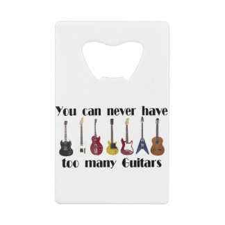 Sie können zu viele Gitarrengeschenke nie haben Geldbeutel Flaschenöffner