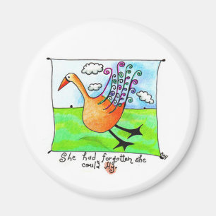 Sie könnte fliegen magnet