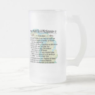 Sie könnten ein Michigander sein, wenn Mattglas Bierglas
