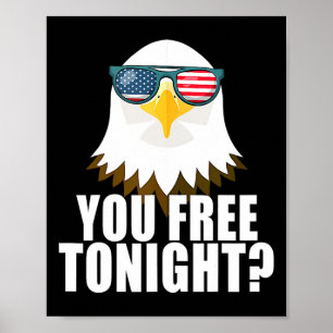 Sie kostenlos Heute Abend American Flag Patriotic  Poster