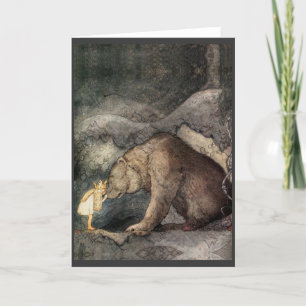 Sie küsste die Bärennase Karte