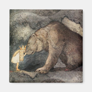 Sie küsste die Bärennase Magnet