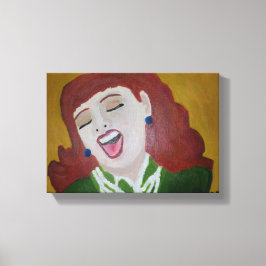 Sie lachte leinwanddruck