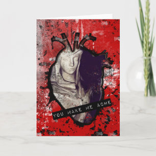 Sie lassen mich anatomisches Herz schmerzen Feiertagskarte