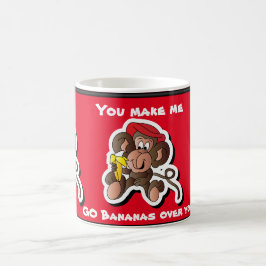 Sie lassen mich gehen Bananen-Valentinsgruß Tasse