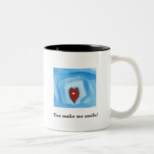 SIE LASSEN MICH LÄCHELN ZWEIFARBIGE TASSE