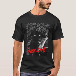 Sie leben Alien Polizist Obey T-Shirt