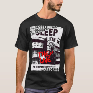 Sie leben OBEY Retro Cult Classic Horror Fan T-Shirt
