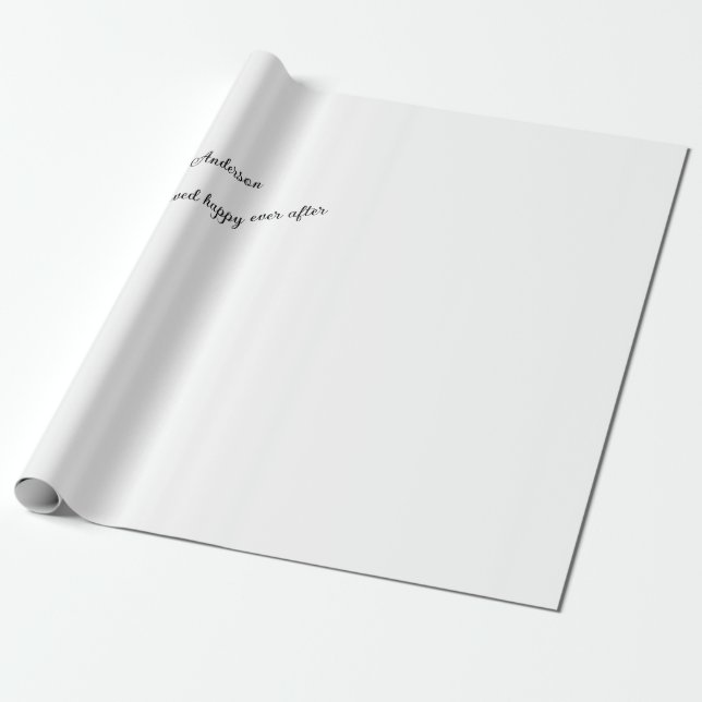 Sie lebten glücklich, je nachdem geschenkpapier (Ungerollt)