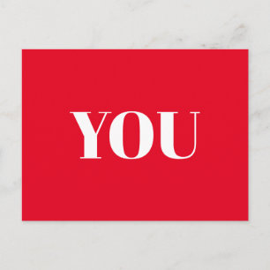 Sie, Liebe, glücklicher Valentinstag, rot Postkarte