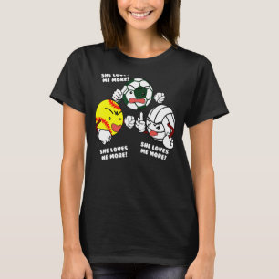 Sie Liebe mir mehr Softball-Fußball-Volleyball-Pla T-Shirt