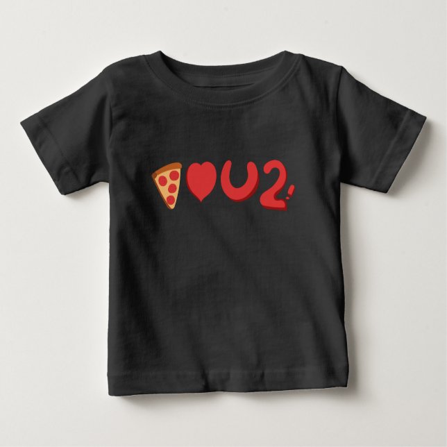 Sie Liebe Pizza, na ja, Pizza Liebe Sie auch! Baby T-shirt (Vorderseite)