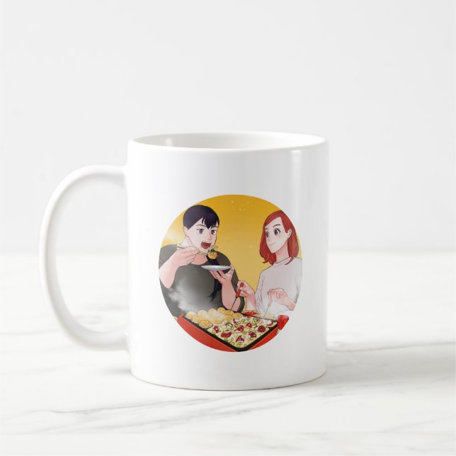 Sie Liebe zu kochen und Lieben, Promo zu essen Kaffeetasse (Links)