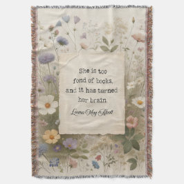 Sie liebt zu gerne Bücher, Blumenkohl | Little W Decke