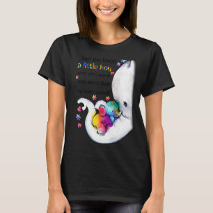 Sie liebte ein kleines Junge sehr viel Autismus Be T-Shirt