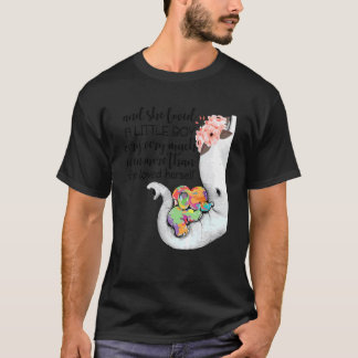 Sie liebte einen kleinen Jungen sehr wegen Autismu T-Shirt