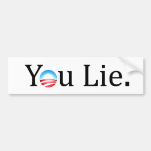 Sie liegen Anti-Obama-Autoaufkleber Autoaufkleber
