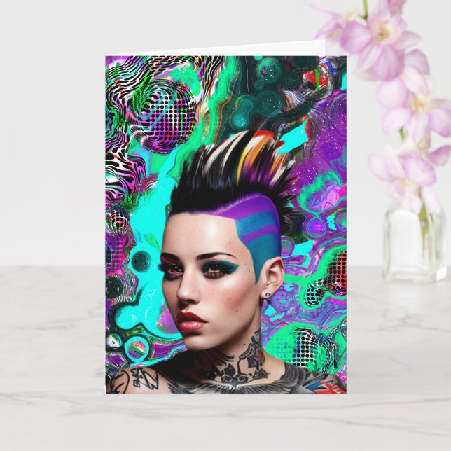 Sie machen die Welt zu einem schönen Ort Karte (Orchidee)