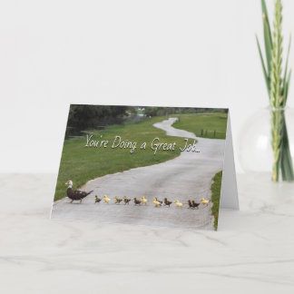 Sie machen eine tolle Job Grußkarte Karte