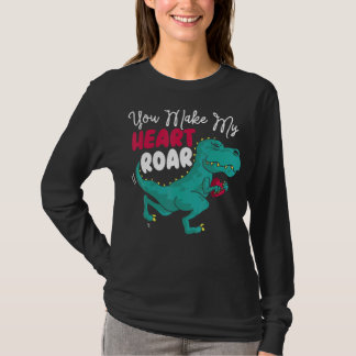 Sie machen mein Herz Roar Dino Paläontologe Dinosa T-Shirt