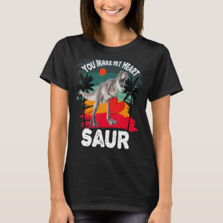 Sie machen mein Herz Saur Valentine Dinosaur Valen T-Shirt