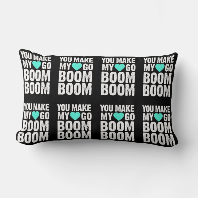 ***SIE MACHEN MEIN HERZEN ZU BOOM*** PILLOW LENDENKISSEN (Vorderseite)