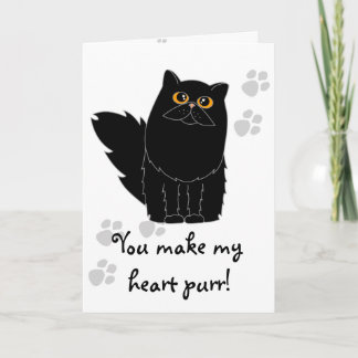 Sie machen meine Herz-Schnurren-Gruß-Karte - Karte