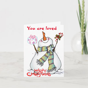 SIE MACHEN MICH ****EIN GLÜCKLICHES CHRISTMAS"*** FEIERTAGSKARTE