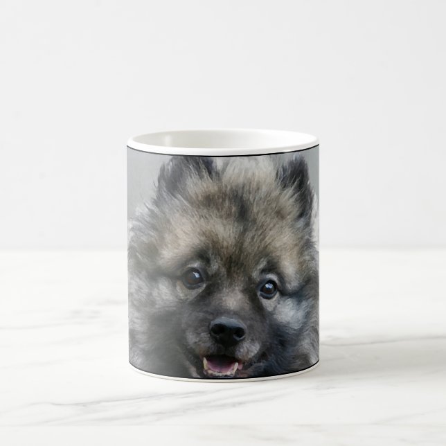 "Sie machen mich Lächeln" Keeshond-Kaffee-Tasse Tasse (Mittel)