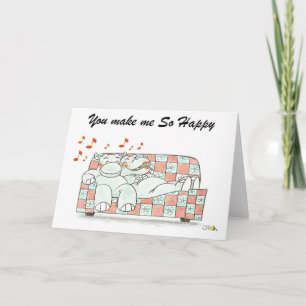 Sie machen mich so glücklich feiertagskarte