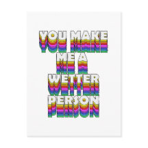 Sie machen mich zu einer Wetter-Person Regenbogen-