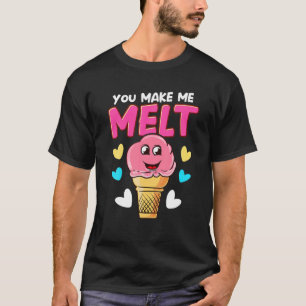 Sie machen mich zum lustigen Sommer Kawaii Ice Cre T-Shirt