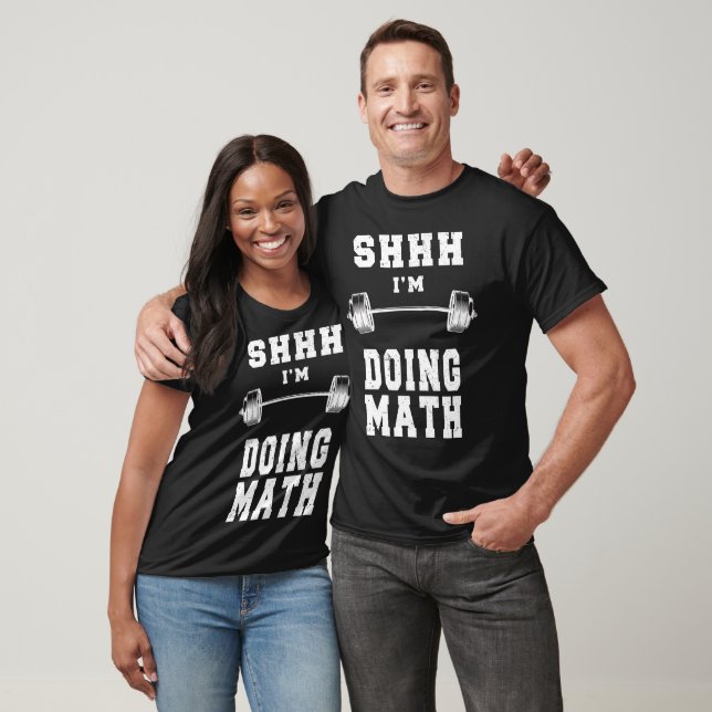 Sie macht Mathe-Heft, lustige Fitness T-Shirt (Unisex)