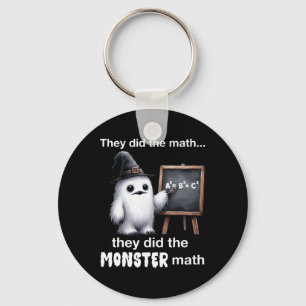 Sie machten das Monster Mathe Yeti Funny Halloween Schlüsselanhänger