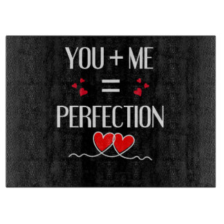Sie + Me = Perfektion - Niedliches Couple Design Schneidebrett
