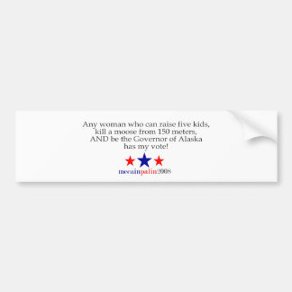 Sie meine Stimme Autoaufkleber