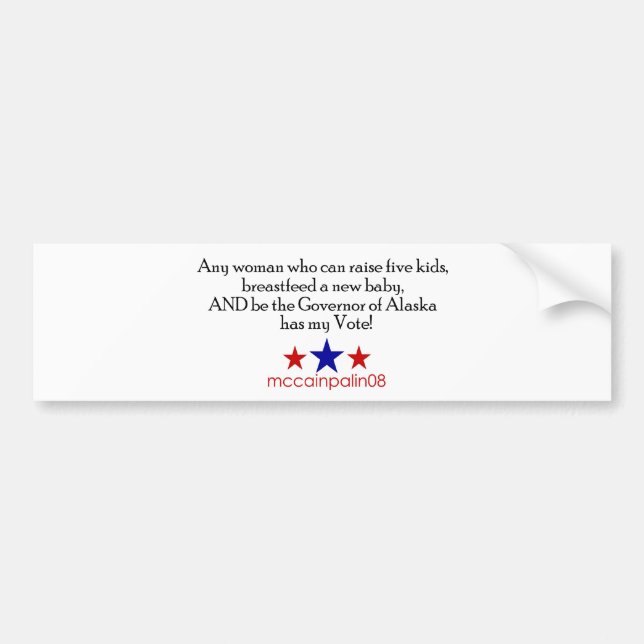 Sie meine Stimme - Autoaufkleber für Mütter (Vorne)