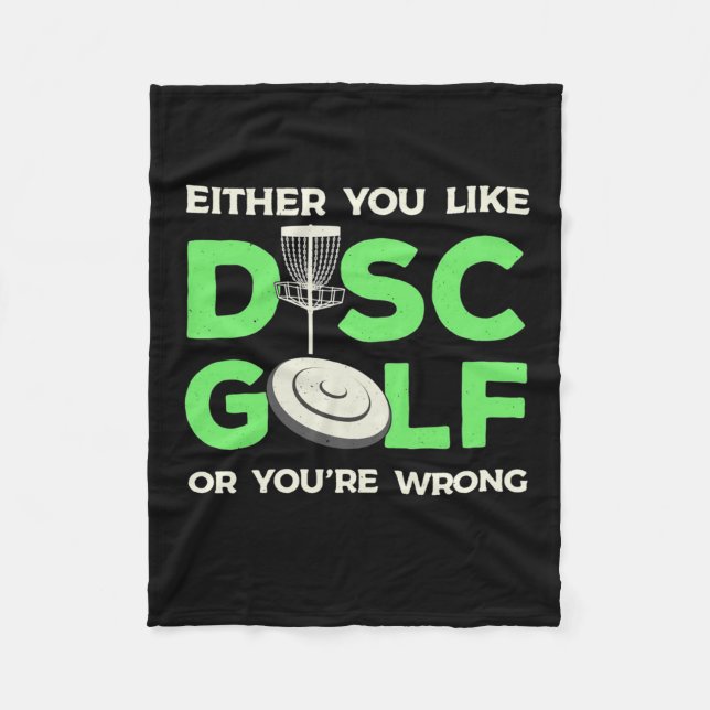 Sie mögen Disk Golf Fleecedecke (Vorderseite)
